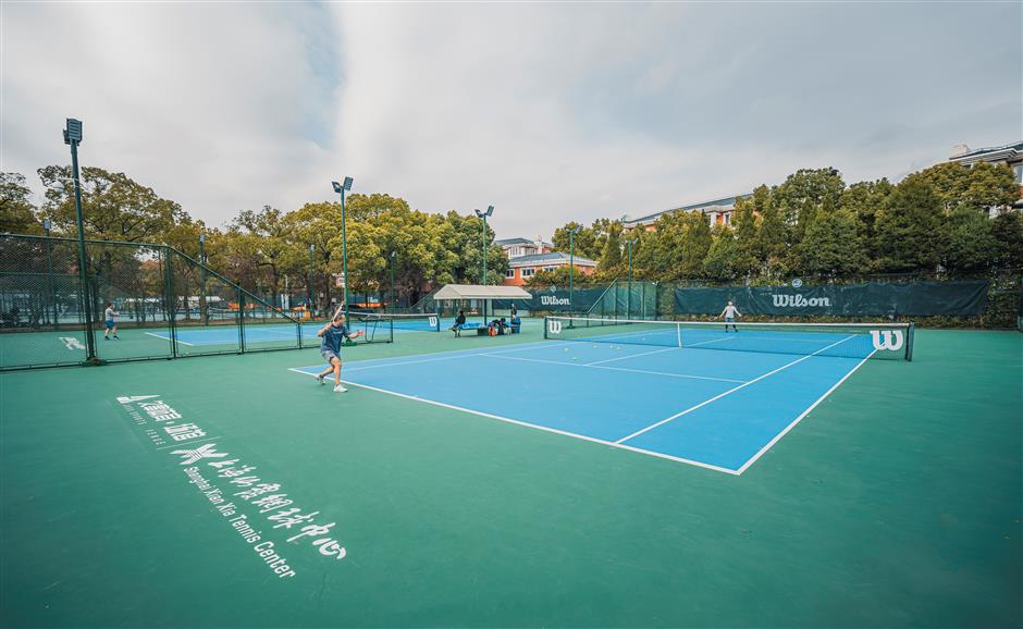 Upgraded tennis center opens to the public The Official Shanghai