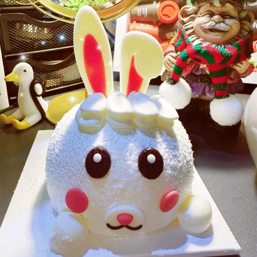 為食貓手記: 立體3D蛋糕-兔兔